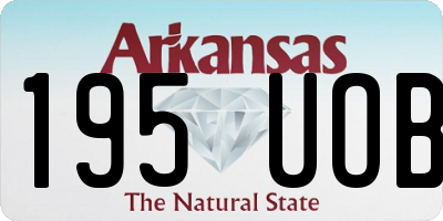 AR license plate 195UOB