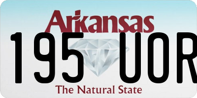 AR license plate 195UOR
