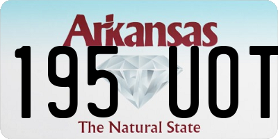 AR license plate 195UOT