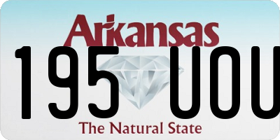 AR license plate 195UOU