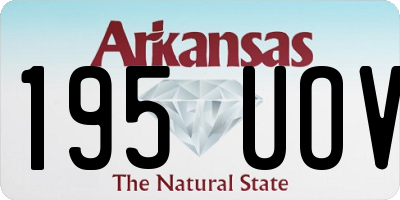 AR license plate 195UOV
