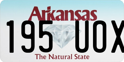 AR license plate 195UOX