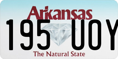 AR license plate 195UOY