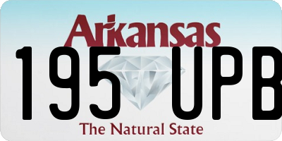 AR license plate 195UPB