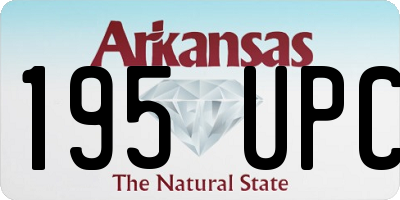 AR license plate 195UPC