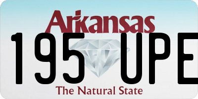 AR license plate 195UPE