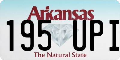 AR license plate 195UPI