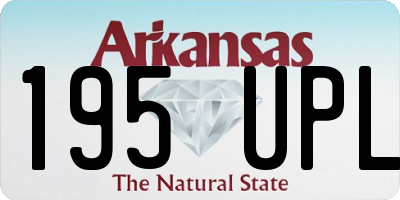 AR license plate 195UPL