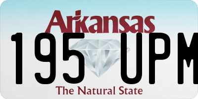 AR license plate 195UPM