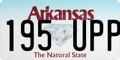 AR license plate 195UPP