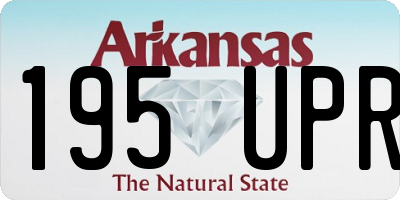 AR license plate 195UPR