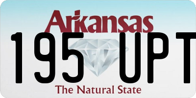 AR license plate 195UPT