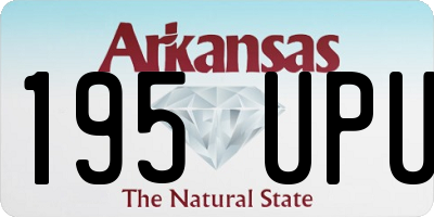 AR license plate 195UPU