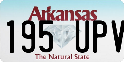 AR license plate 195UPV