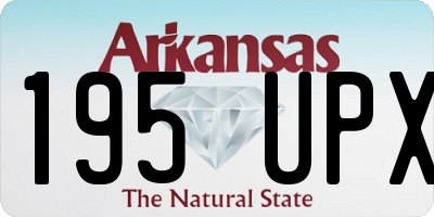 AR license plate 195UPX