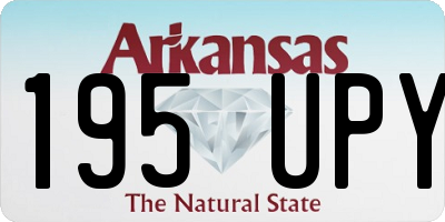 AR license plate 195UPY