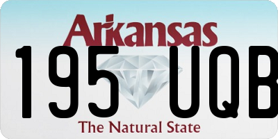 AR license plate 195UQB