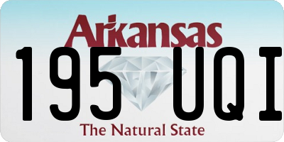 AR license plate 195UQI