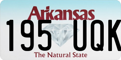 AR license plate 195UQK