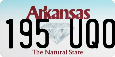 AR license plate 195UQO