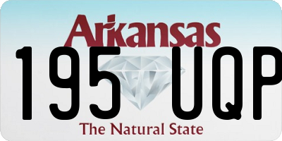AR license plate 195UQP