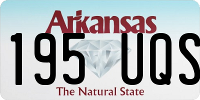 AR license plate 195UQS