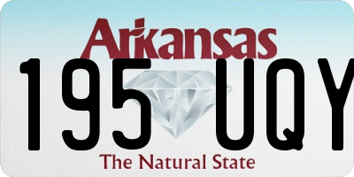 AR license plate 195UQY