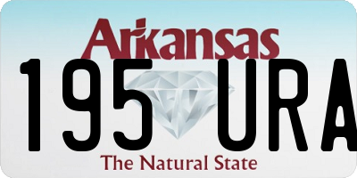 AR license plate 195URA