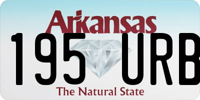 AR license plate 195URB