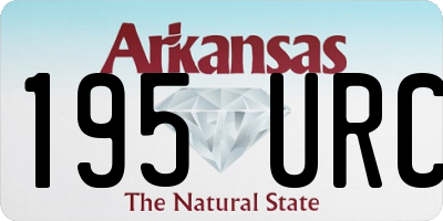 AR license plate 195URC