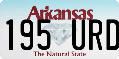 AR license plate 195URD