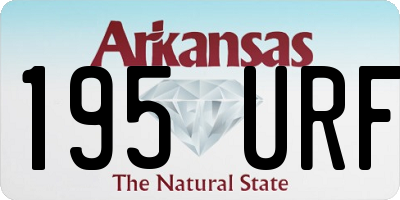 AR license plate 195URF