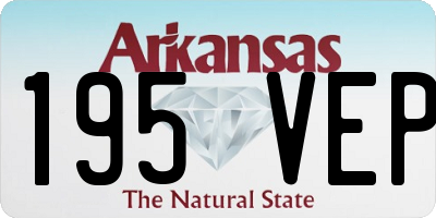 AR license plate 195VEP