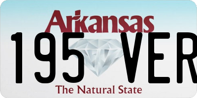 AR license plate 195VER