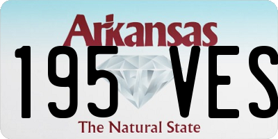 AR license plate 195VES