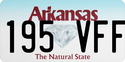 AR license plate 195VFF