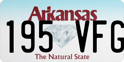 AR license plate 195VFG