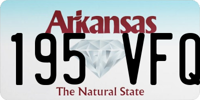AR license plate 195VFQ