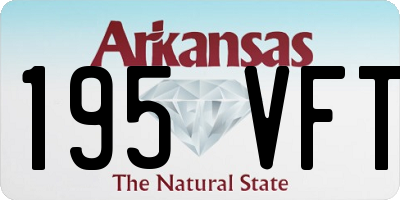 AR license plate 195VFT