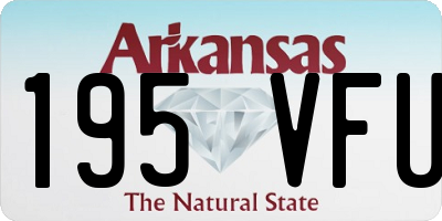 AR license plate 195VFU