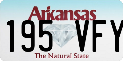 AR license plate 195VFY