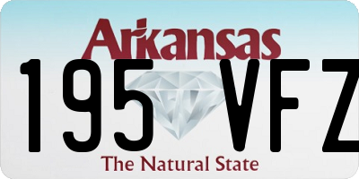 AR license plate 195VFZ
