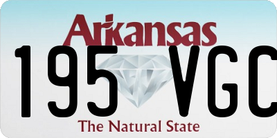 AR license plate 195VGC