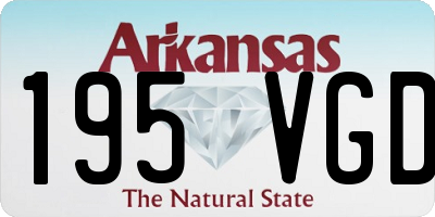 AR license plate 195VGD