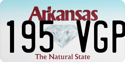 AR license plate 195VGP