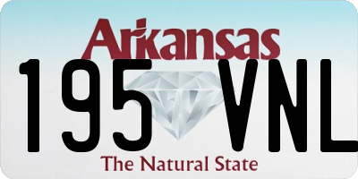 AR license plate 195VNL