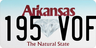 AR license plate 195VOF