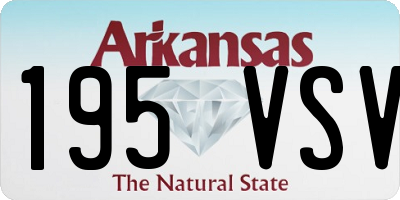 AR license plate 195VSV