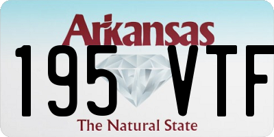 AR license plate 195VTF