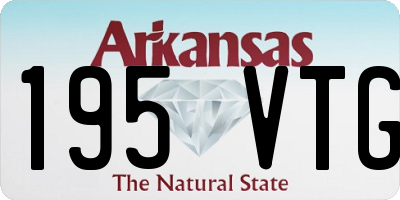 AR license plate 195VTG